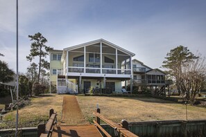 Porch and patio from dock