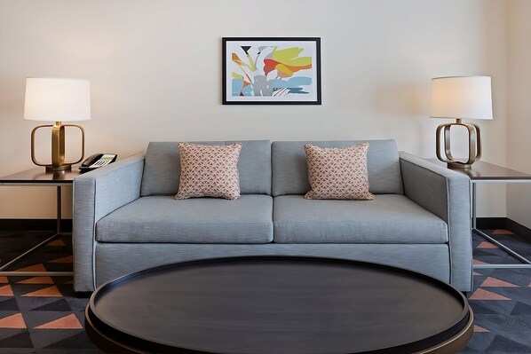 This unit comes with a sofa