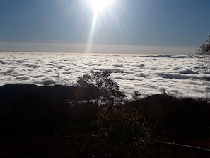High above the clouds