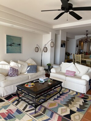 Ceiling fan in the living room