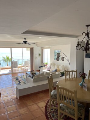 Dining room and living room