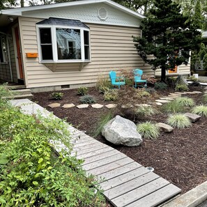 Front walk to living room