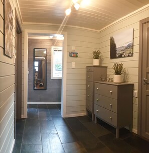 Hall, entrance to the living room and exit