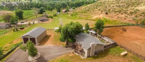 This beautiful home sits on an acre of land!