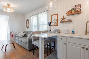 Updated kitchen with quartz counters