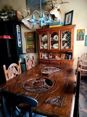Dining room with seating for six