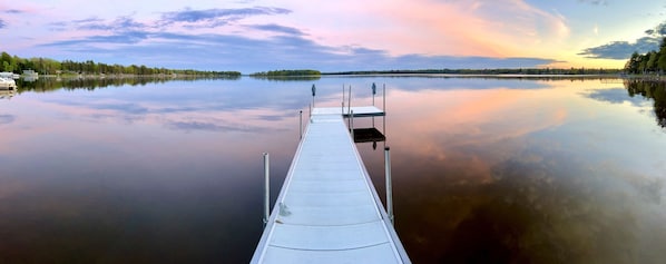 200' of Van Etten Lake frontage with steel sea wall