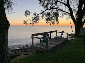 Enjoy the views from your over the water deck!