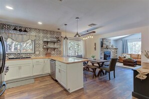 Open floor plan and a lot of natural light.