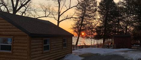 Winter Sunrise over Cabin 8