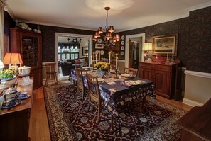 Our formal family dining room ... perfect for long evening parties!
