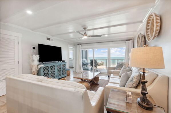 775 Amelia By The Sea-
Completely Renovated Penthouse Living Space with Amazing Ocean Front Views- Flat Screen Smart TV