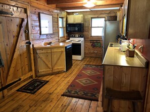 Fully stocked kitchen