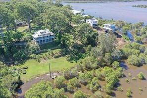 Drone photo of our house