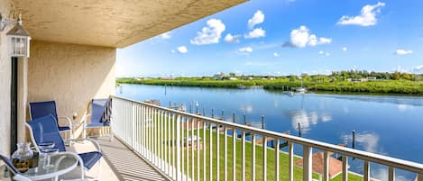 Relax and Enjoy the View on the Private, Covered Balcony