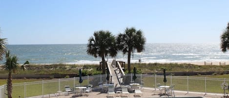 View from master bedroom and living room decks