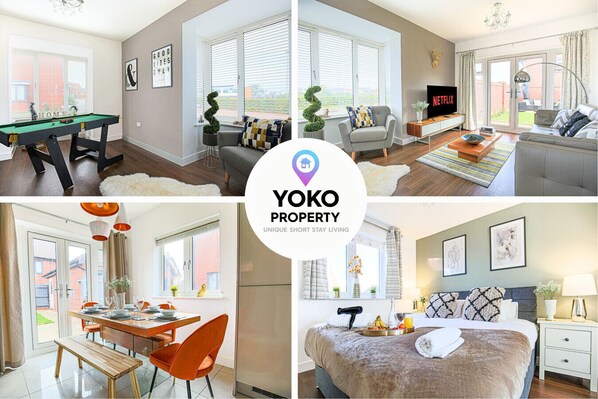 A stylish and spacious 4-bedroom, 3.5-bathroom detached house accommodating up to 10 guests by Yoko Property