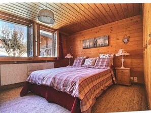 bedroom 1 with a double sized bed 