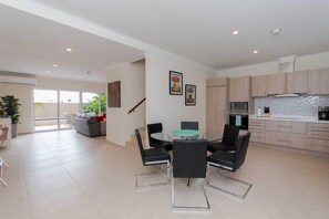 Kitchen with 6 person table and chairs
