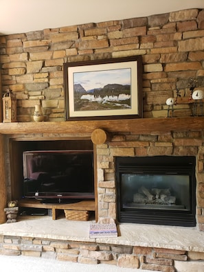 Fireplace in living room