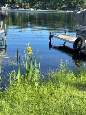 Private dock space, one dock slip, left side for your owned/rented watercraft.