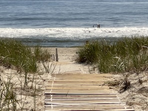 your private beach path and access
