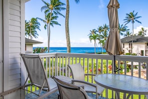 Watch and listen to the ocean from the lanai