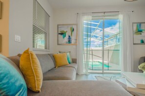 Living room Pool view