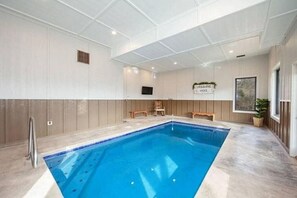 Enjoy a swim in this private, heated indoor pool