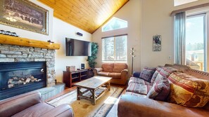 Indoors, Home Decor, Furniture, Living Room, Fireplace