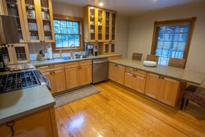 View of kitchen from opposite side -- seating for four