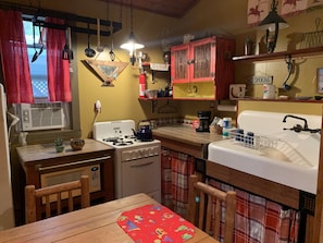 Your farmhouse kitchen with vintage stove