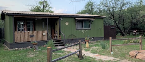 Bosques Bungalow entrance, AKA The Birder's Bungalow