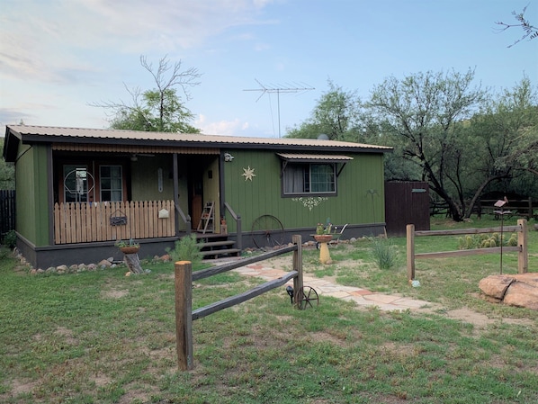 Bosques Bungalow entrance, AKA The Birder's Bungalow