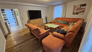 Ferienhaus am Donauspitz-Wohnzimmer