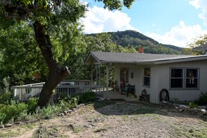 Exterior view of Hilltop River Hideaway. Your own secluded hill country oasis.