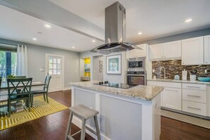 Modern kitchen fully stocked