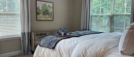 Peaceful nature views + luxury mattress + Frette bedding = blissful sleep.. :)  