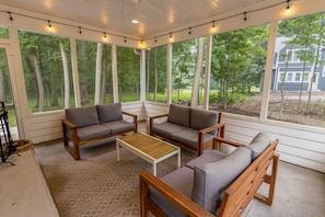 Main Level | Screened Porch with Fireplace