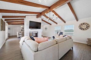 This is the main living room area of the home