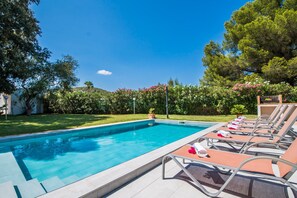 Ferienhaus mit Pool am Strand in Mallorca