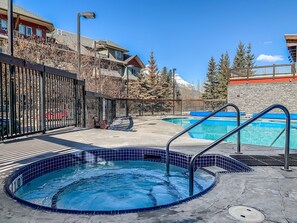 Outdoor Heated Pool and Hot Tub Open year round.