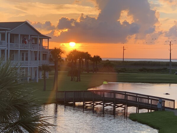 Balcony sunset view 