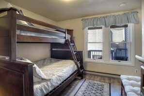 Main Level Twin over Full Bunk Bedroom