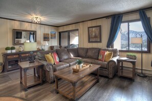 Living Area with Fireplace, Smart TV, Balcony