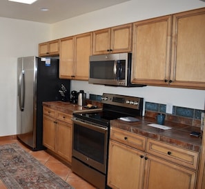 Fully stocked kitchen