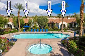 Did you know we own 4 units all right next to each other and all right next to this beautiful pool? Be sure to reach out if you are traveling with a larger group.