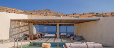 Beach villa,Heated pool,Incredible view,Agios Pavlos,Crete