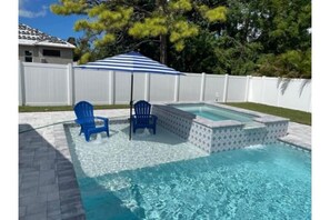 Splash pad and shade or sun! You decide.