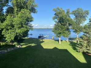 Back yard and lake shore 